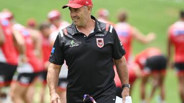 Shane Flanagan is relishing the opportunity to take his Dragons to Cronulla. (Dean Lewins/AAP PHOTOS)