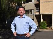 Oatley MP Mark Coure at the Riverwood Housing Estate.