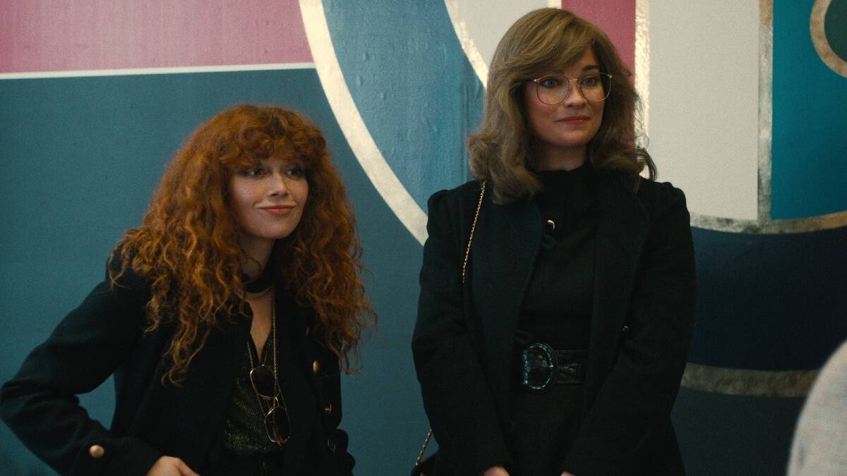 ABOUT TIME: Natasha Lyonne and Annie Murphy star in the long-awaited return of Russian Doll, while (below) Sean Penn and Julia Roberts lead Gaslit. Pictures: Netflix, Stan