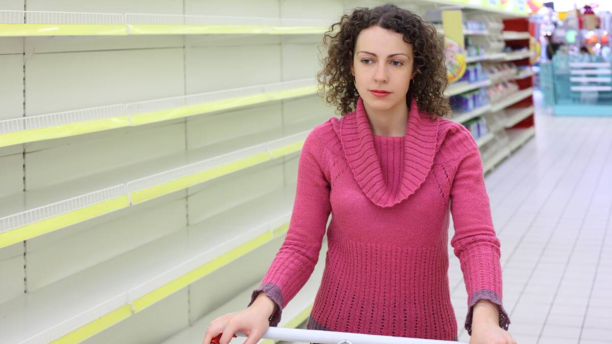 Don't get disheartened by empty supermarket shelves. Picture: Shutterstock
