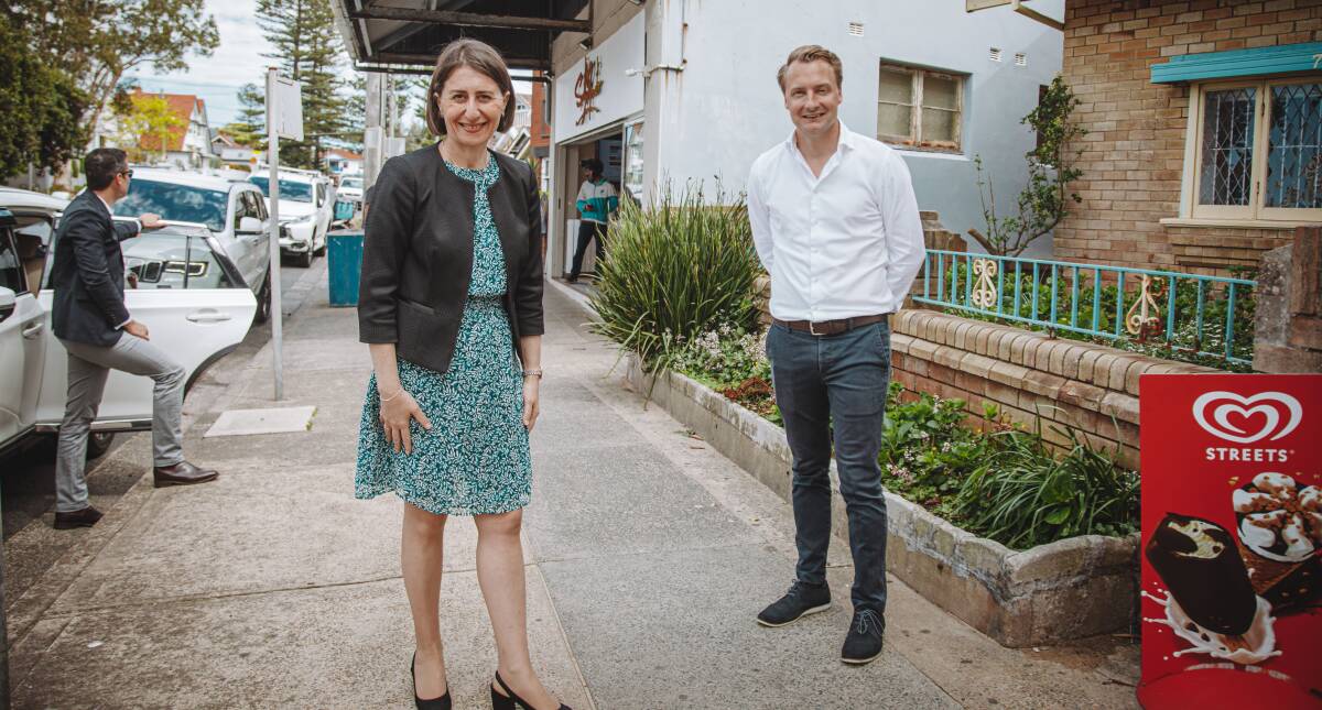 POLITICS: Our mailbox was heaving after the PM urged former Premier Gladys Berejiklian (pictured, with Manly MP James Griffin) to take a tilt at Warringah. She later said she wasn't interested.