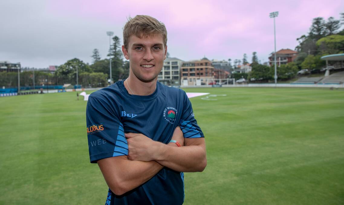 NEW RECRUIT: Tom Lammonby at Manly Oval. Picture: Geoff Jones