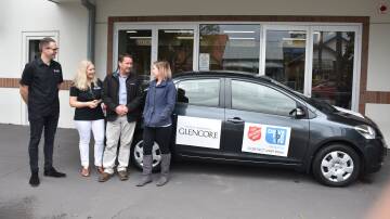 SUPPORT: The Salvo's Adam Purcell and Jean Rennie, Glencore's Allyn Hamonet, and Drive For Life graduate Shantell Martin. 