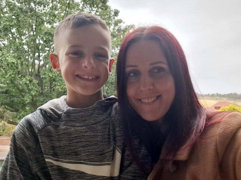 Chase and mum Melanie are sleeping better since joining a cognitive behavioural therapy program.