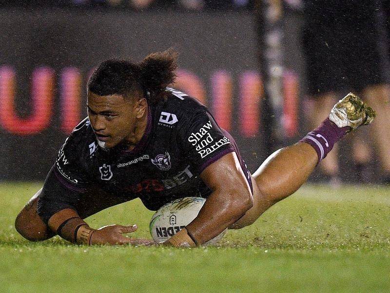 Haumole Olakau'atu will miss Manly's clash with South Sydney in Gosford due to suspension.