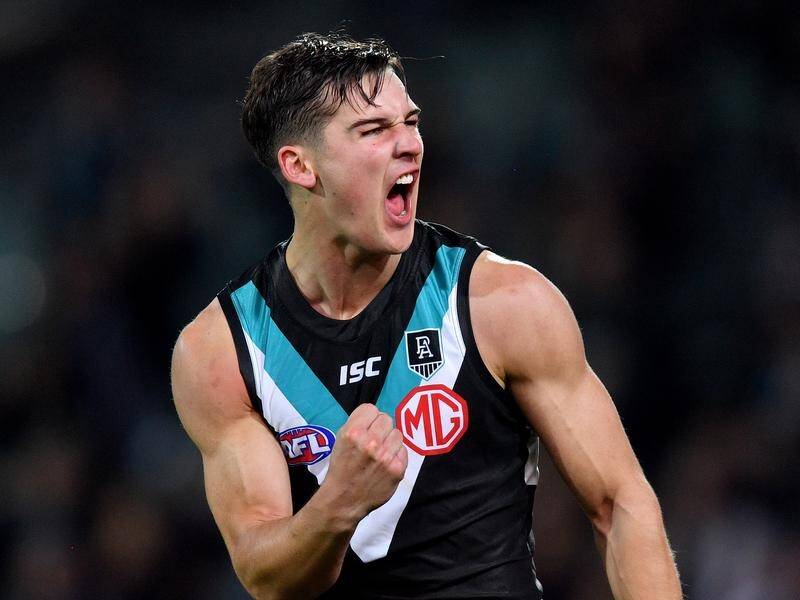 Connor Rozee's surgery has been a success and he could be back playing within a month for Port.