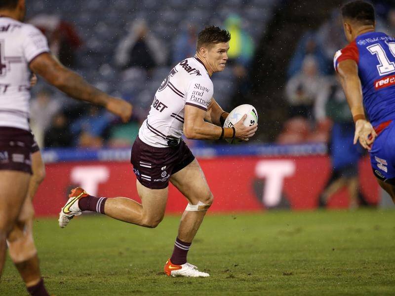 Reuben Garrick says he is feeling a lot more comfortable deputising in the fullback role at Manly.
