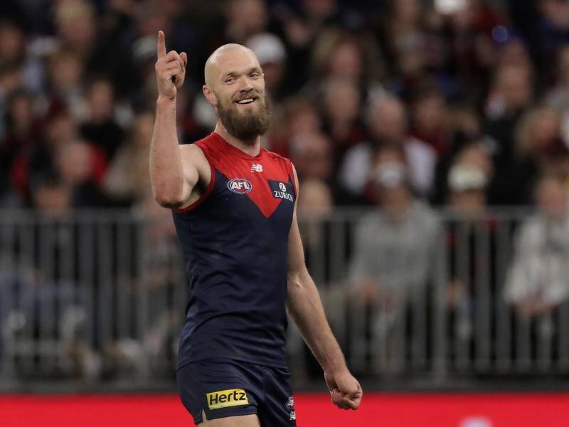 Melbourne captain Max Gawn was the dominant ruckman this AFL season, earning All-Australian honours.