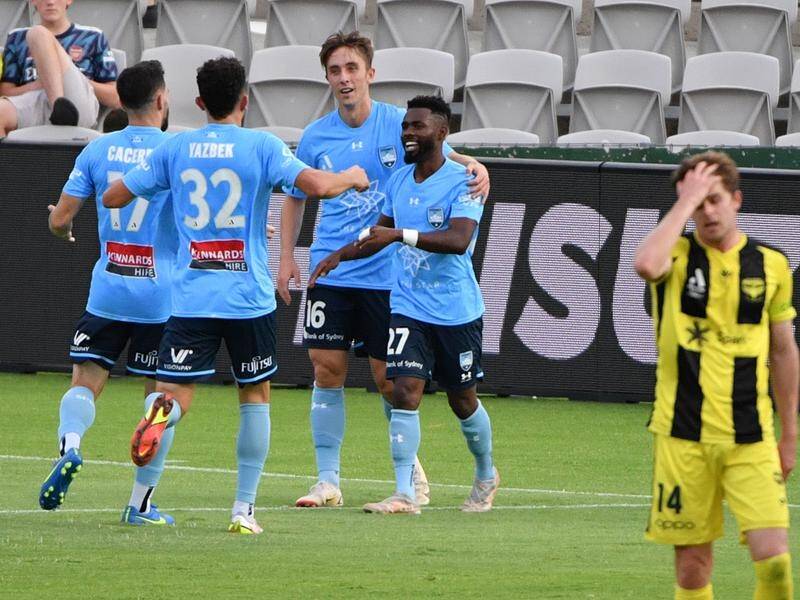 Sydney FC have posted their first A-League Men win for the season after beating Wellington 2-1.