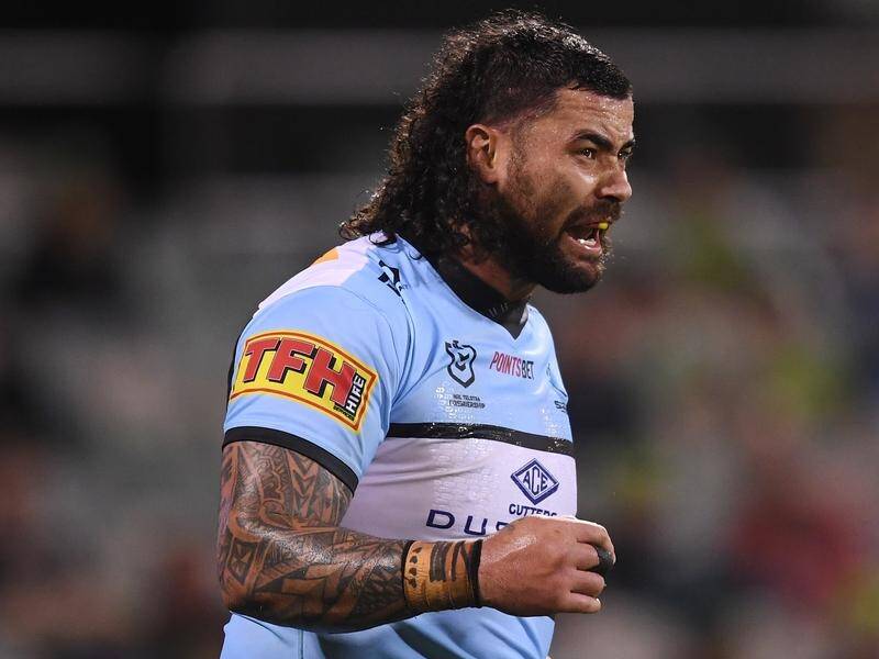 Sharks forward Andrew Fifita has been named as a reserve for the local derby with the Dragons.