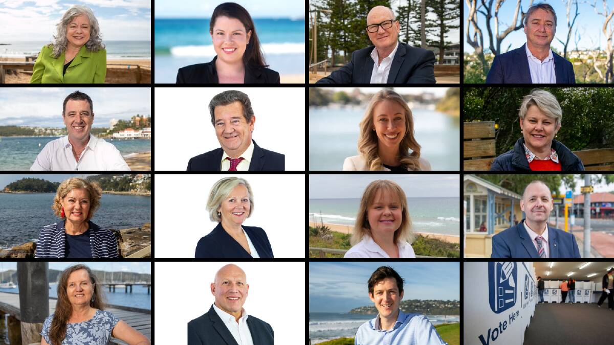 ON COUNCIL: The 15 people who have been elected as Northern Beaches councillors.