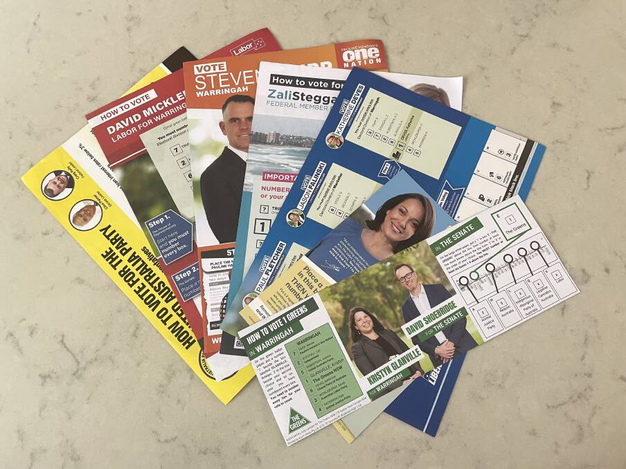 Following the preferences on 'how to vote' cards is not compulsory - your vote is your own. Picture: Nadine Morton