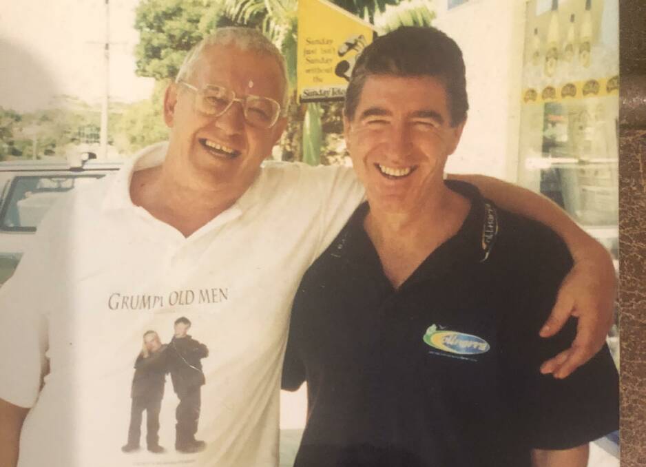Graham 'Speedy' Smith with his friend of more than 50 years Tracey Lake. Picture: Supplied