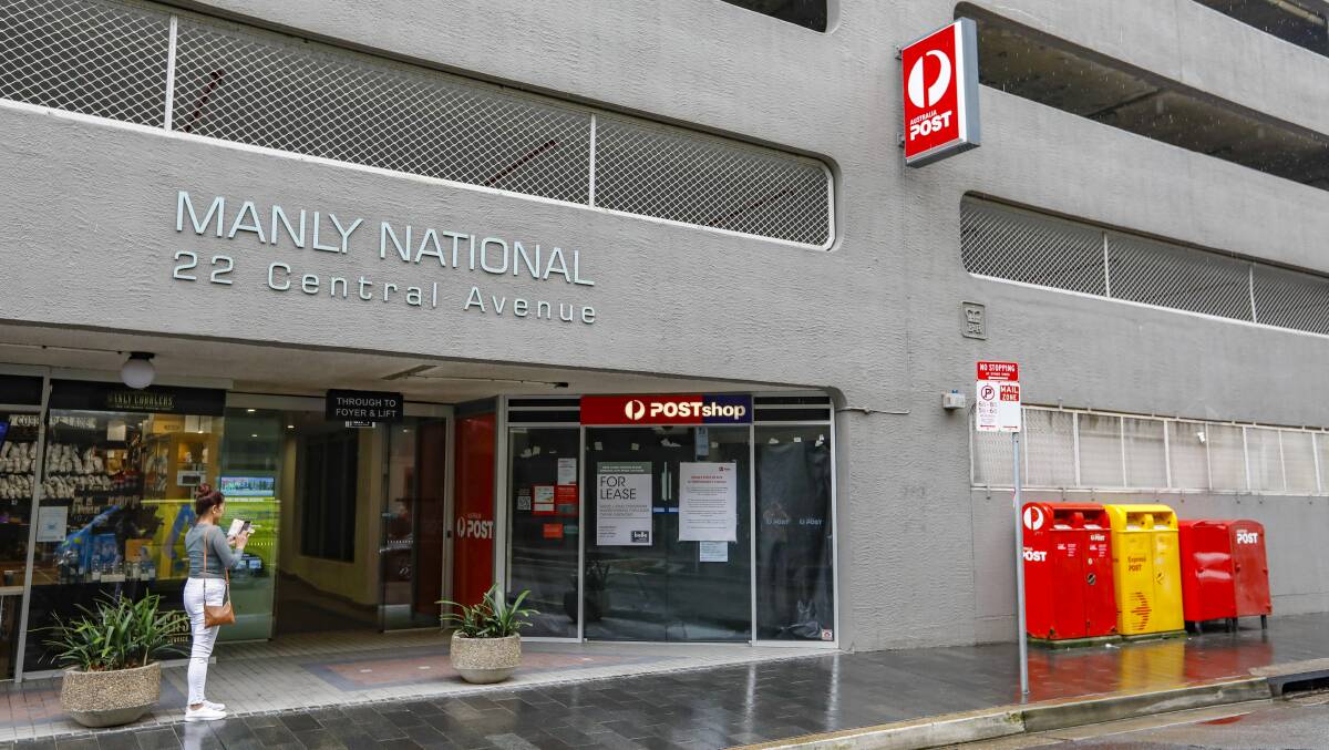 STILL CLOSED: A lack of commercial sites in Manly with appropriate disability access is behind the delay in the suburb having a pop-up post office. Picture: Dallas Kilponen