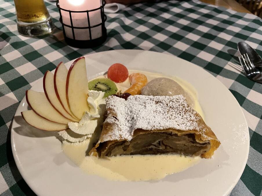 MUST TRY: The apple strudel at Kaiser Stub'n is a crowd favourite. Picture: Nadine Morton