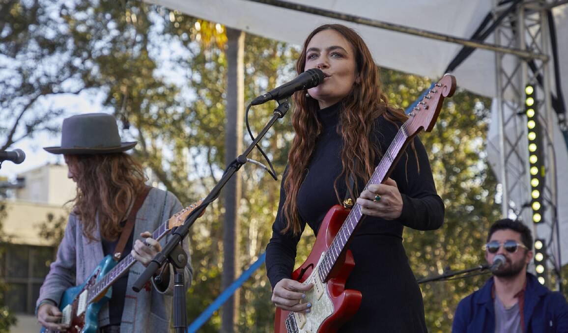 PHOTO GALLERY: Angus and Julia Stone were among the northern beaches bands who performed at the rally on Sunday. Pictures: Supplied