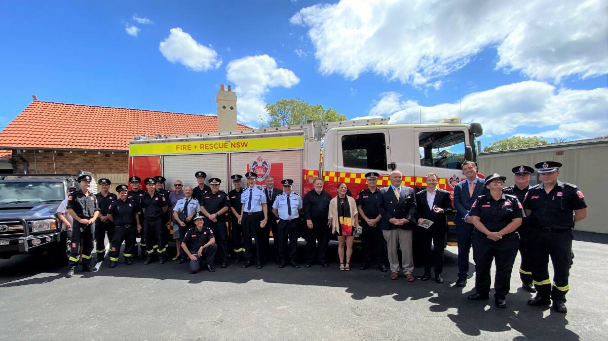 WORKS DONE: Firefighters and supporters celebrating the reopening of Manly Fire Station following a $2.9 million makeover. Picture: Supplied