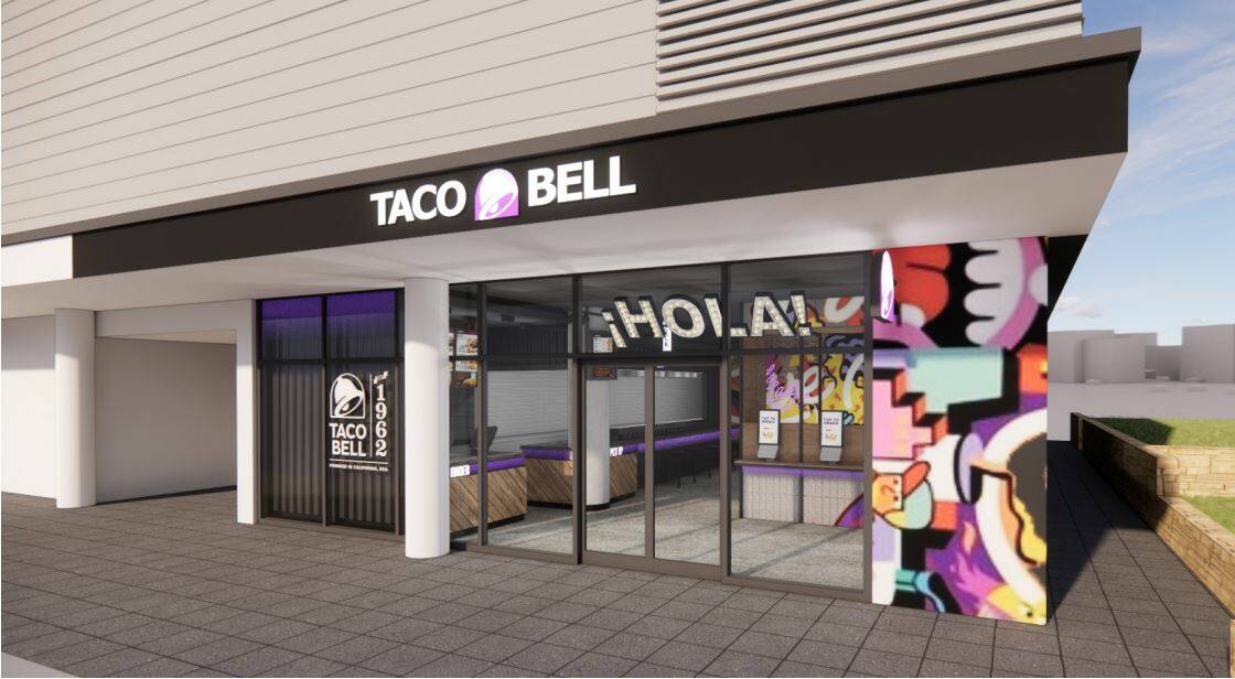 PLANS: An artist's impression of the Taco Bell store in Dee Why. Image: Otto Design Interiors