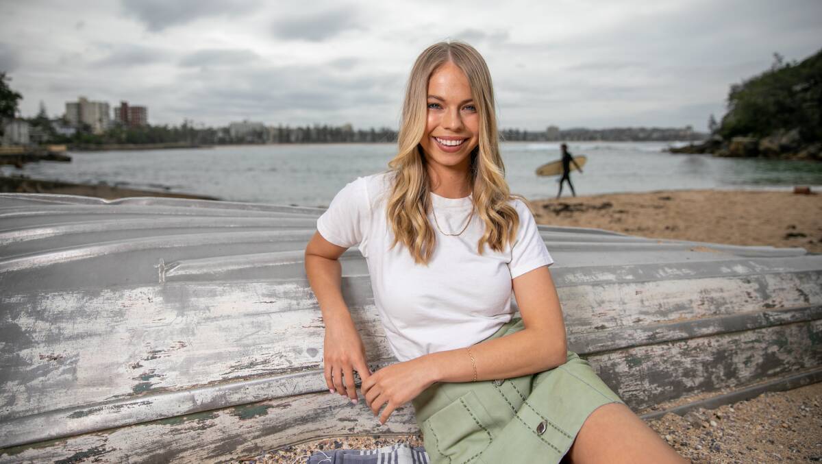 RISING STAR: Manly's Georgia-May Davis, pictured at Shelly Beach, is starring in Netflix series Dive Club. Picture: (left) David Fell, (above, cover) Geoff Jones, (right) Giuseppe Santamaria