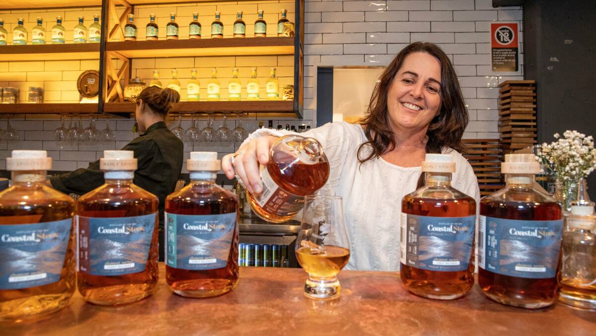 GREAT POUR: Whiskies produced by Manly Spirits are already winning international awards, co-owner Vanessa Wilton says. Picture: Dallas Kilponen