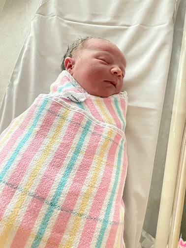 WELCOME: The newborn baby girl. No name has been provided to the media. Picture: Fire and Rescue NSW
