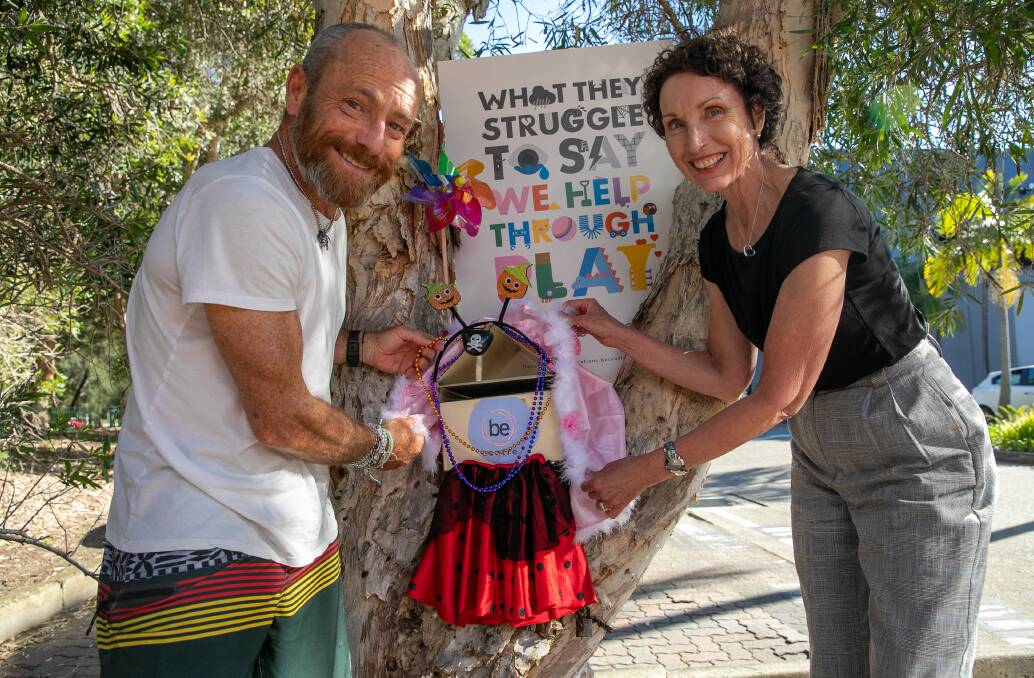 FAMILY INITIATIVE: Former pro surfer Tom Carroll and Be Centre CEO Michelle Carlyle are teaming up to help children in need through the Letterbox Dress Up campaign. Picture: Geoff Jones